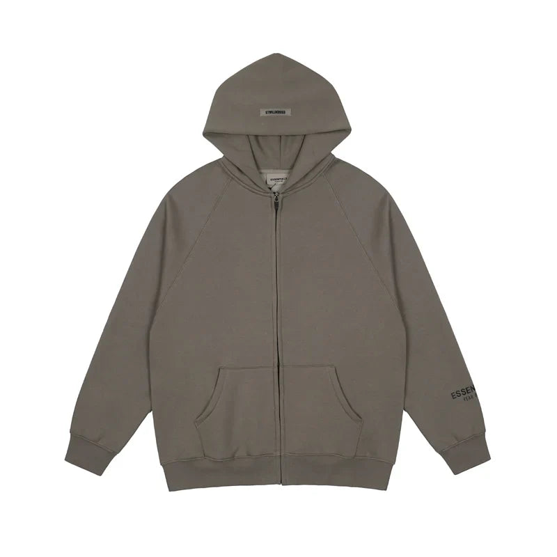 Essentials Fleece Zip Hoodie-Essentials Clothing