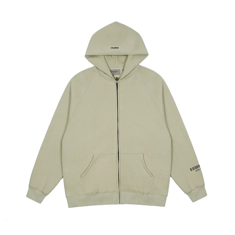 Essentials Fleece Zip Hoodie-Essentials Clothing