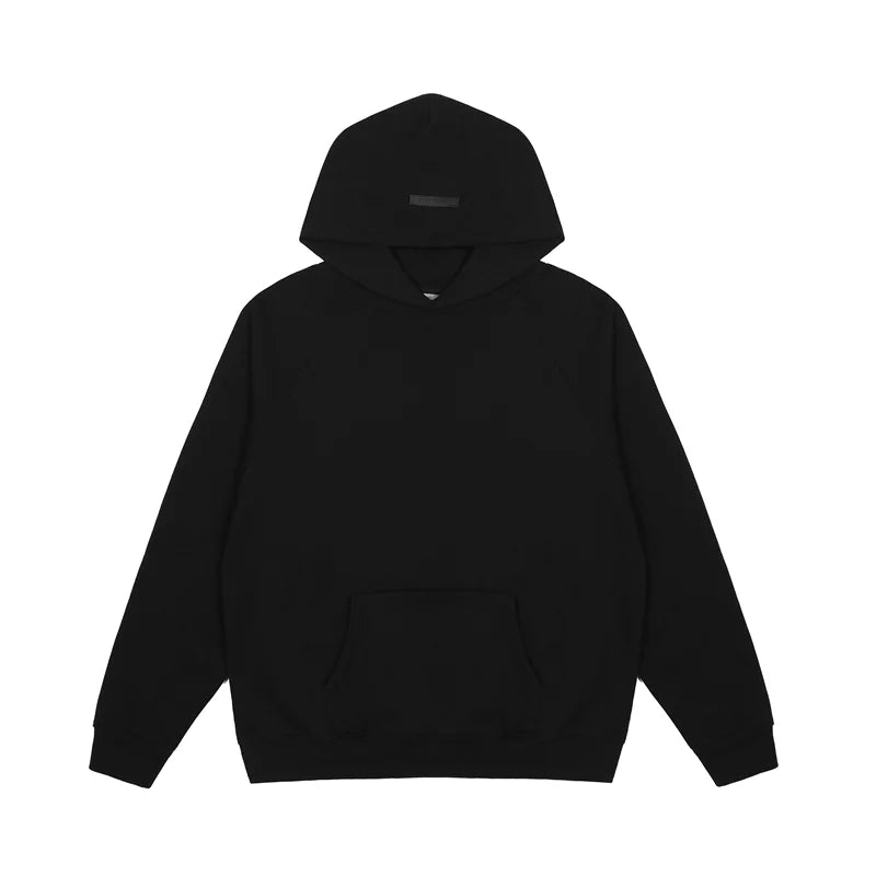 Black Essentials Hoodie - Essentials Clothing