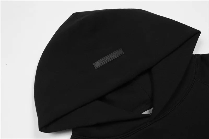 Black Essentials Hoodie - Essentials Clothing